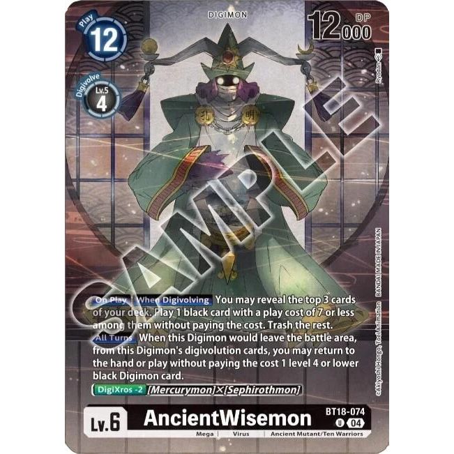 Image for AncientWisemon (Tamer's Selection Box Ver. Championship 2024) (BT18-074 U) (BT18-19) - Digimon Card Game