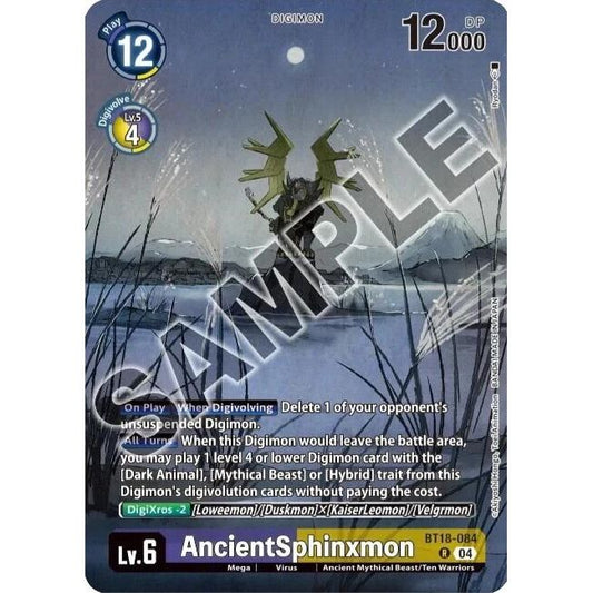 Image for AncientSphinxmon (Tamer's Selection Box Ver. Championship 2024) (BT18-084 R) (BT18-19) - Digimon Card Game
