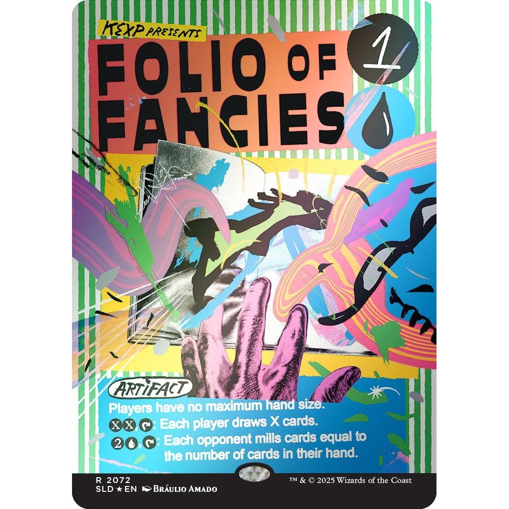 Image for Folio of Fancies (Rainbow Foil) (2072) (SLD) - Magic: The Gathering