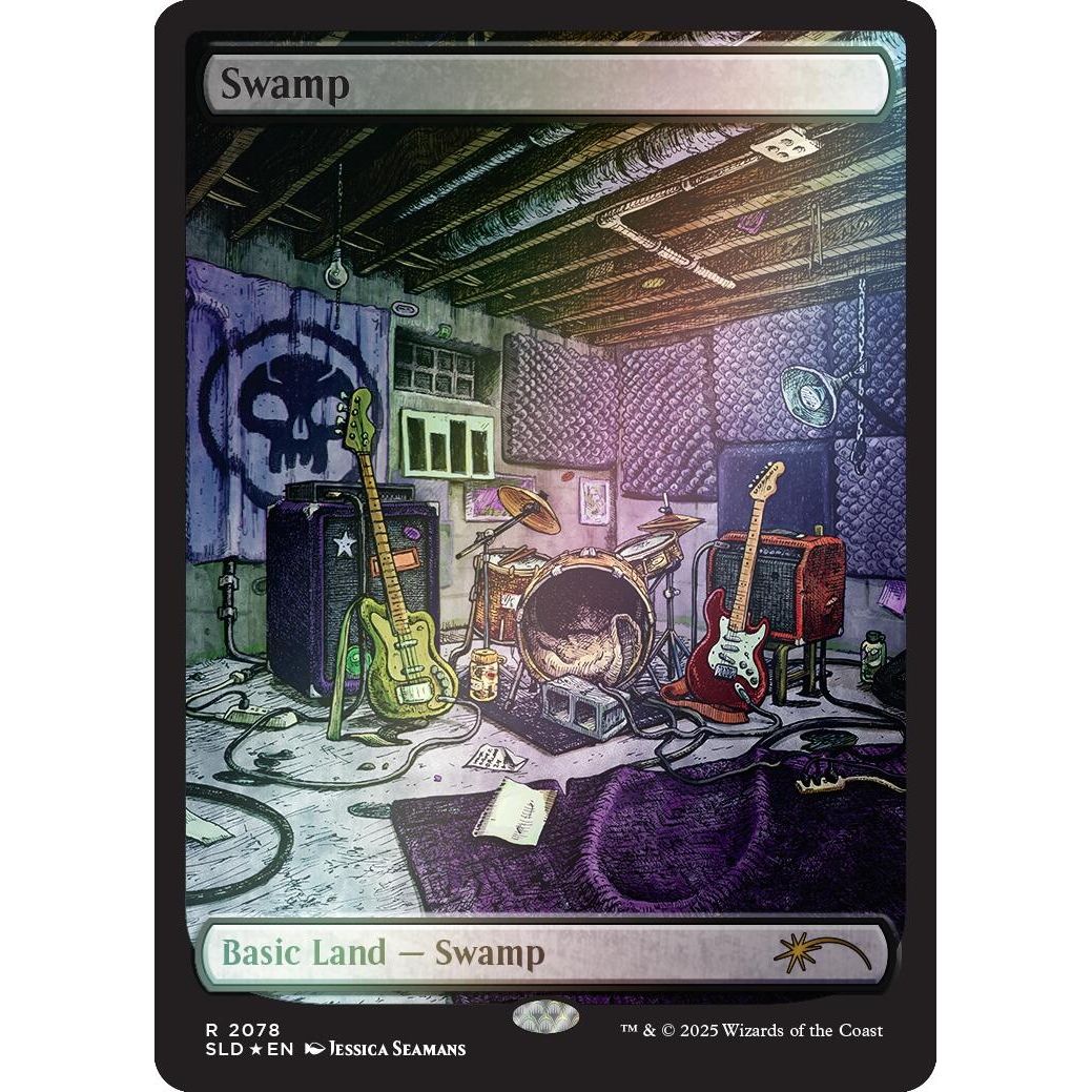 Image for Swamp (2078) (Rainbow Foil) (2078) (SLD) - Magic: The Gathering