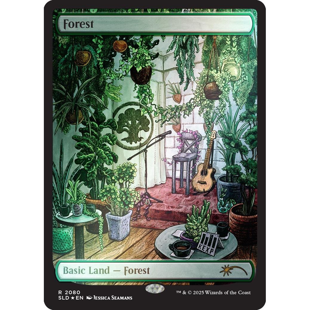 Image for Forest (2080) (Rainbow Foil) (2080) (SLD) - Magic: The Gathering