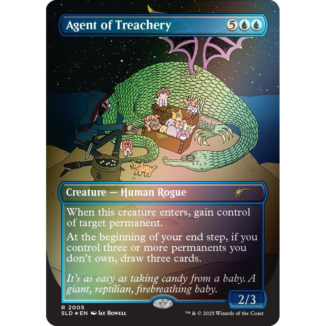 Image for Agent of Treachery (Rainbow Foil) (2005) (SLD) - Magic: The Gathering