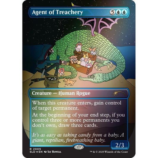 Image for Agent of Treachery (Rainbow Foil) (2005) (SLD) - Magic: The Gathering