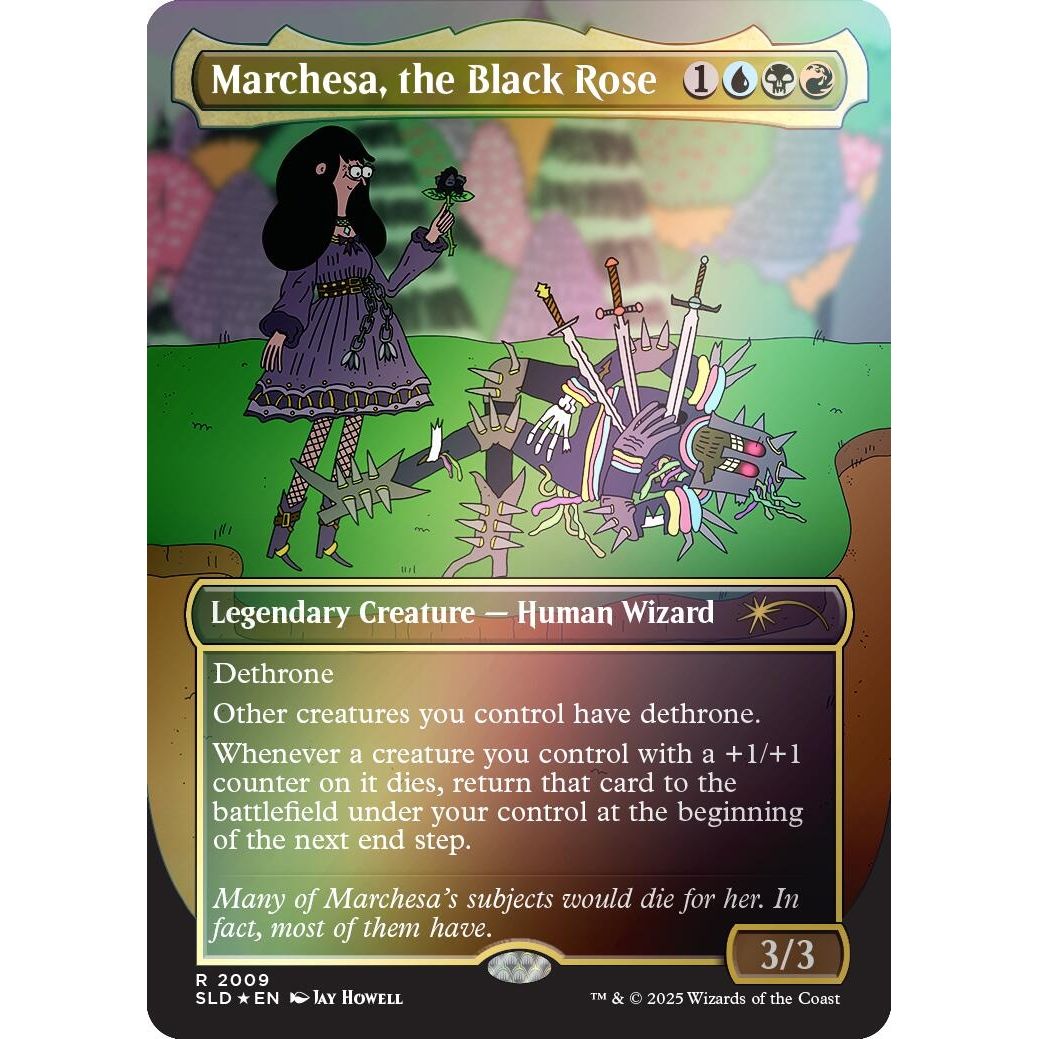 Image for Marchesa, the Black Rose (Rainbow Foil) (2009) (SLD) - Magic: The Gathering