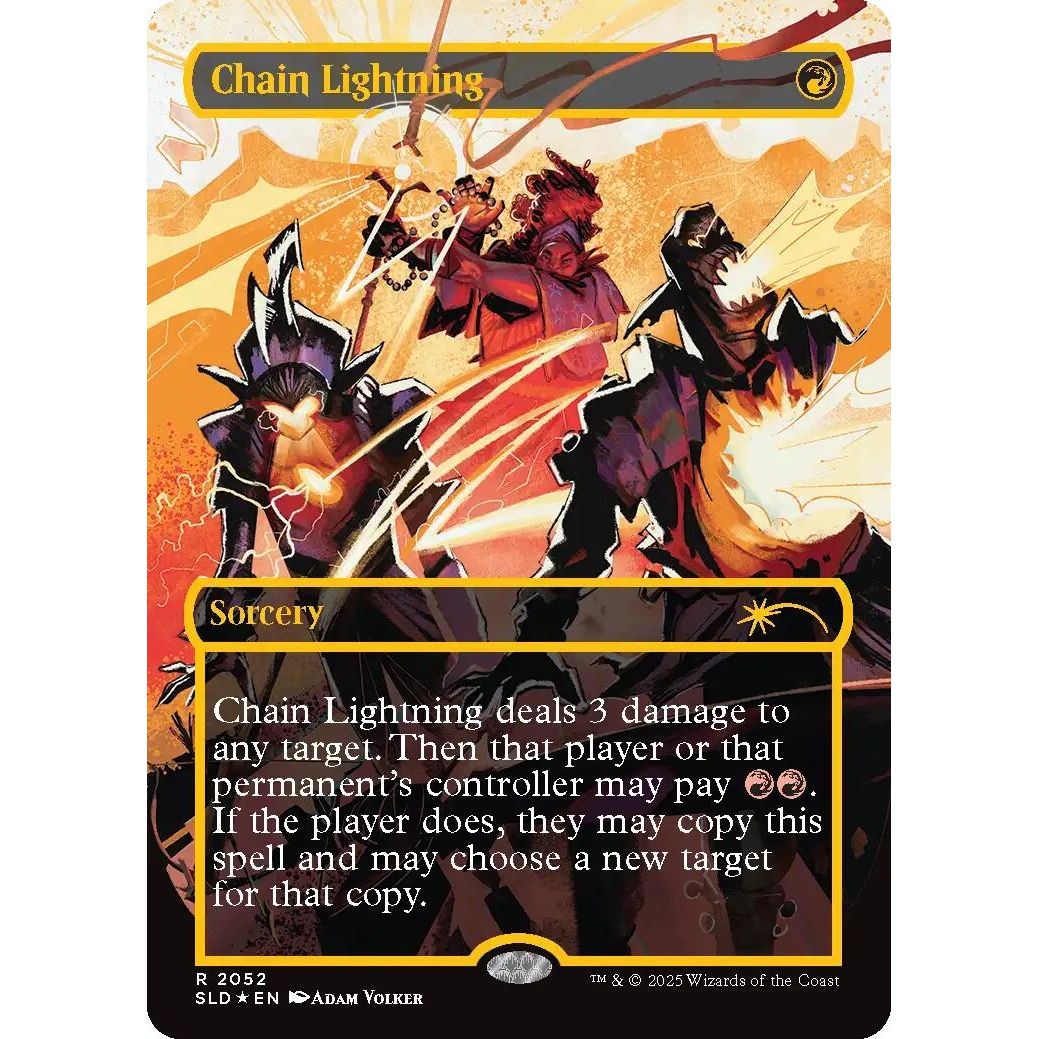 Image for Chain Lightning (2047) (Raised Foil) (2052) (SLD) - Magic: The Gathering