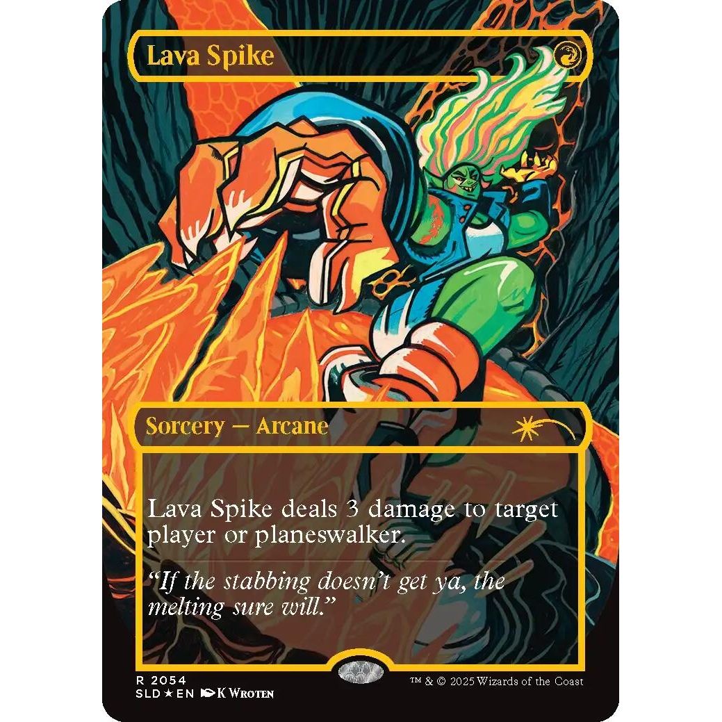 Image for Lava Spike (2054) (Raised Foil) (2054) (SLD) - Magic: The Gathering