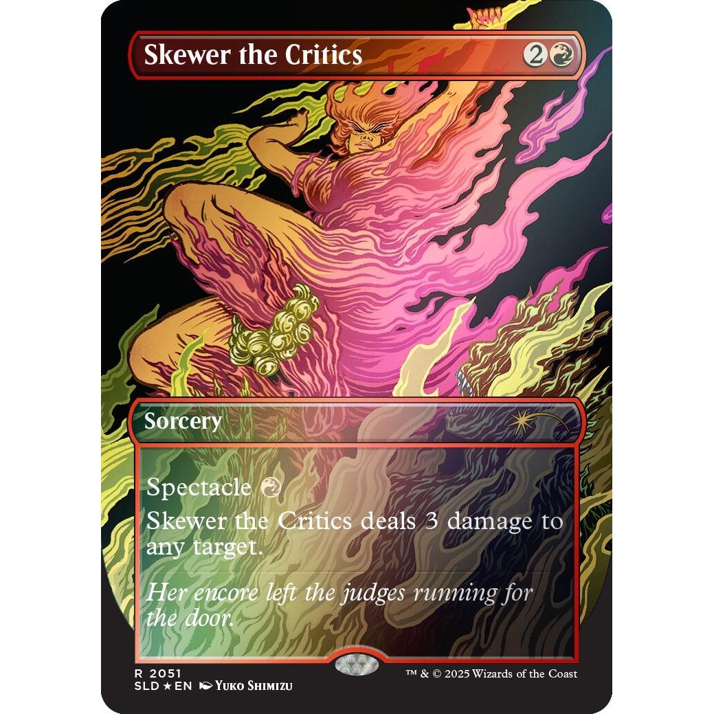 Image for Skewer the Critics (2051) (Rainbow Foil) (2051) (SLD) - Magic: The Gathering