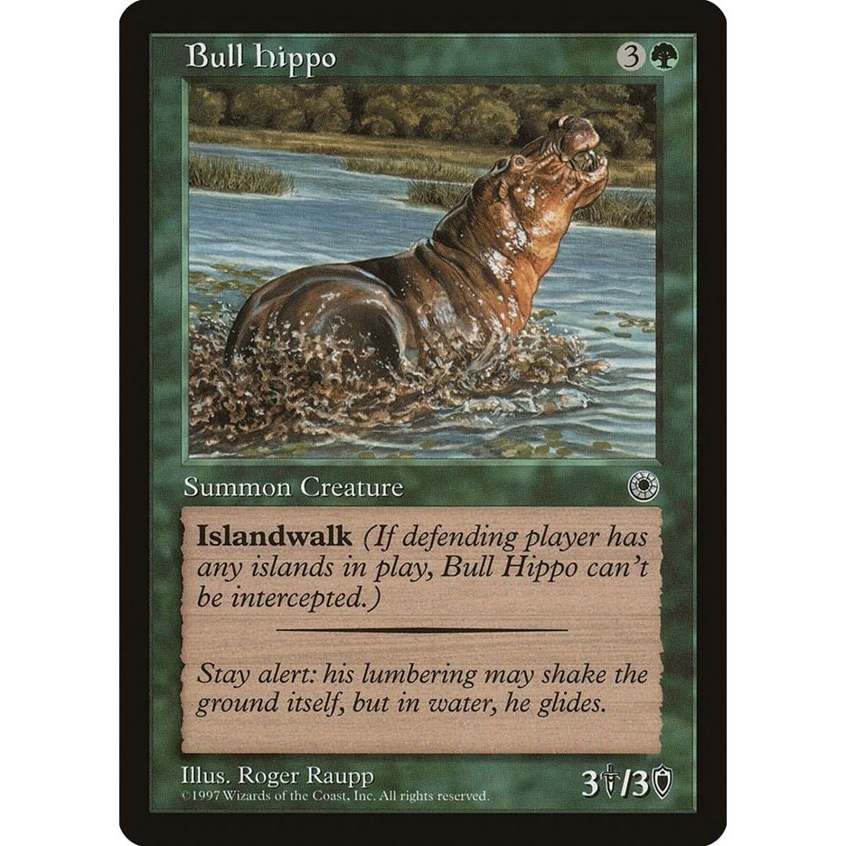 Image for Bull Hippo (Flavor Text) (POR) - Magic: The Gathering