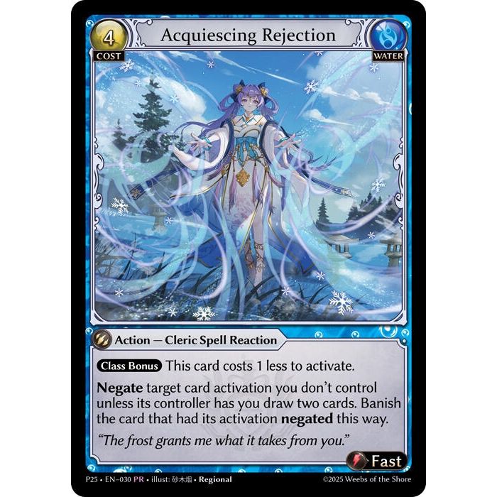 Image for Acquiescing Rejection (030) (P) - Grand Archive TCG