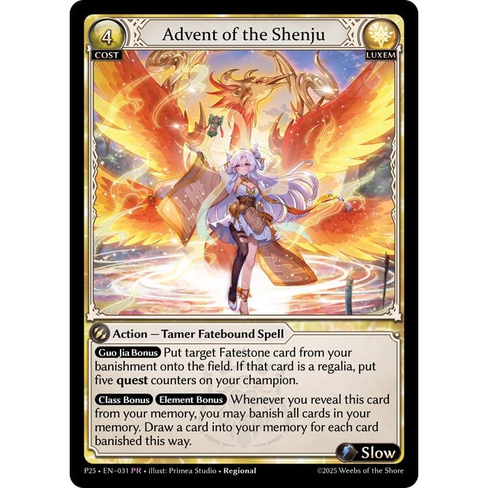 Image for Advent of the Shenju (031) (P) - Grand Archive TCG