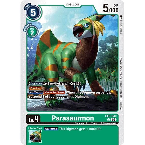 Image for Parasaurmon (EX9-040 C) (EX09) - Digimon Card Game