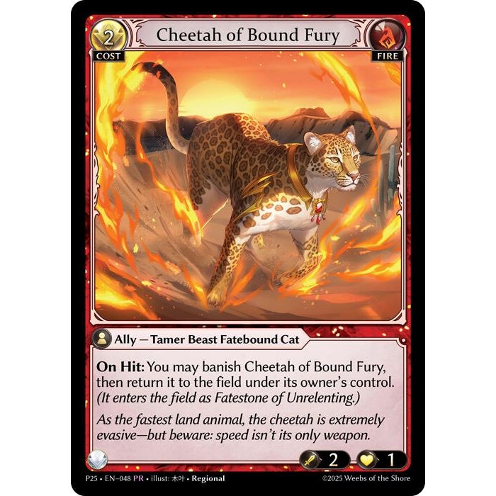 Image for Cheetah of Bound Fury (048) (P) - Grand Archive TCG