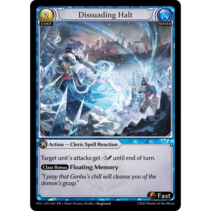 Image for Dissuading Halt (041) (P) - Grand Archive TCG