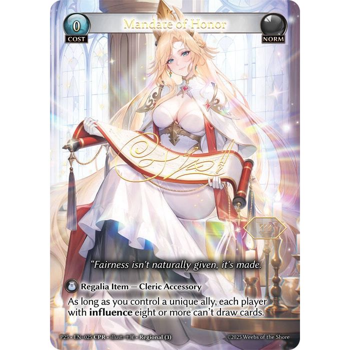 Image for Mandate of Honor (025) (P) - Grand Archive TCG