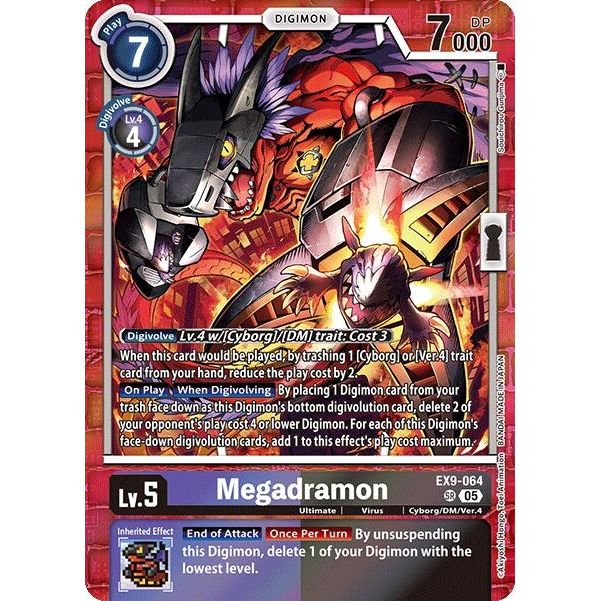 Image for Megadramon (EX9-064 SR) (EX09) - Digimon Card Game
