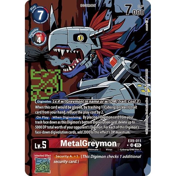 Image for MetalGreymon (Alternate Art) (EX9-011 SR) (EX09) - Digimon Card Game