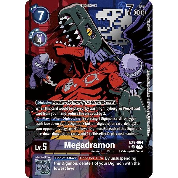 Image for Megadramon (Alternate Art) (EX9-064 SR) (EX09) - Digimon Card Game