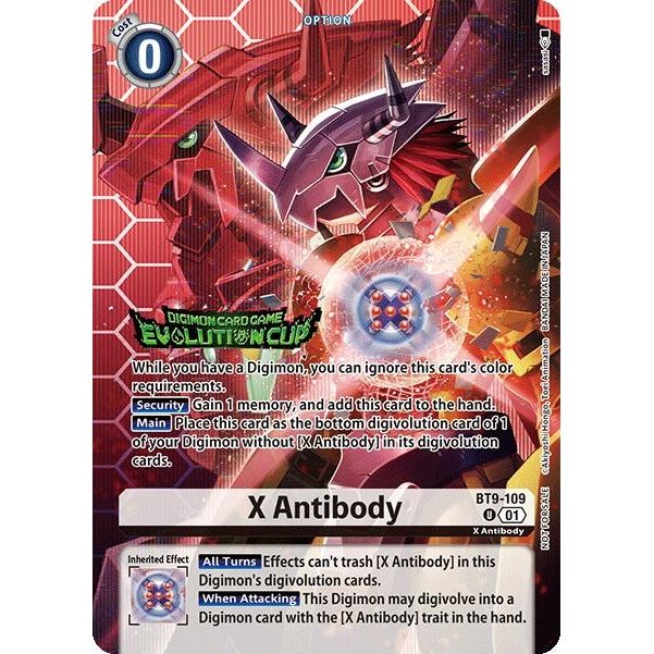 Image for X Antibody (Evolution Cup 2025 Vol. 1) (BT9-109 U) (BT09) - Digimon Card Game