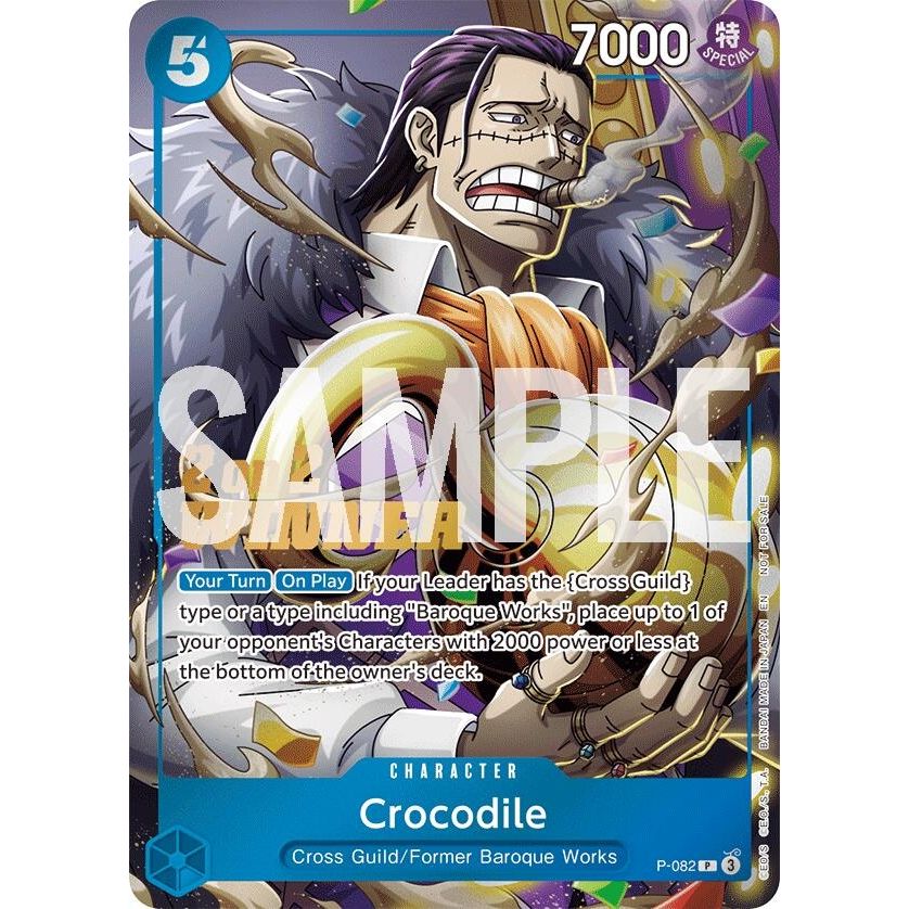 Image for Crocodile (Store 2-on-2 Battle 2025 Winner) (P-082) (OP-PR) - One Piece Card Game