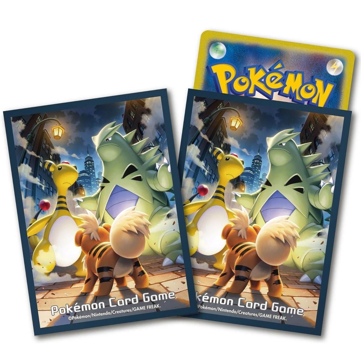 Image for Pokemon TCG: Pokemon Center Japan: Ampharos, Tyranitar & Growlithe (64 Pack) - Card Sleeves