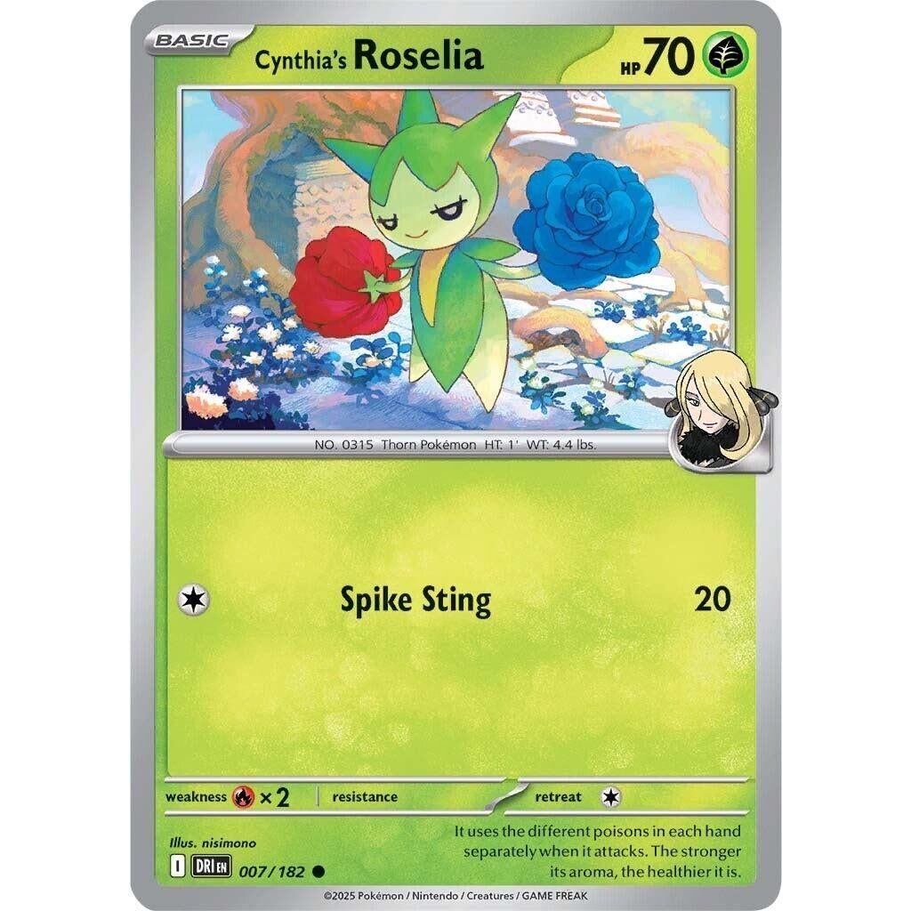 Image for Cynthia's Roselia (007/182) (DRI) - Pokemon