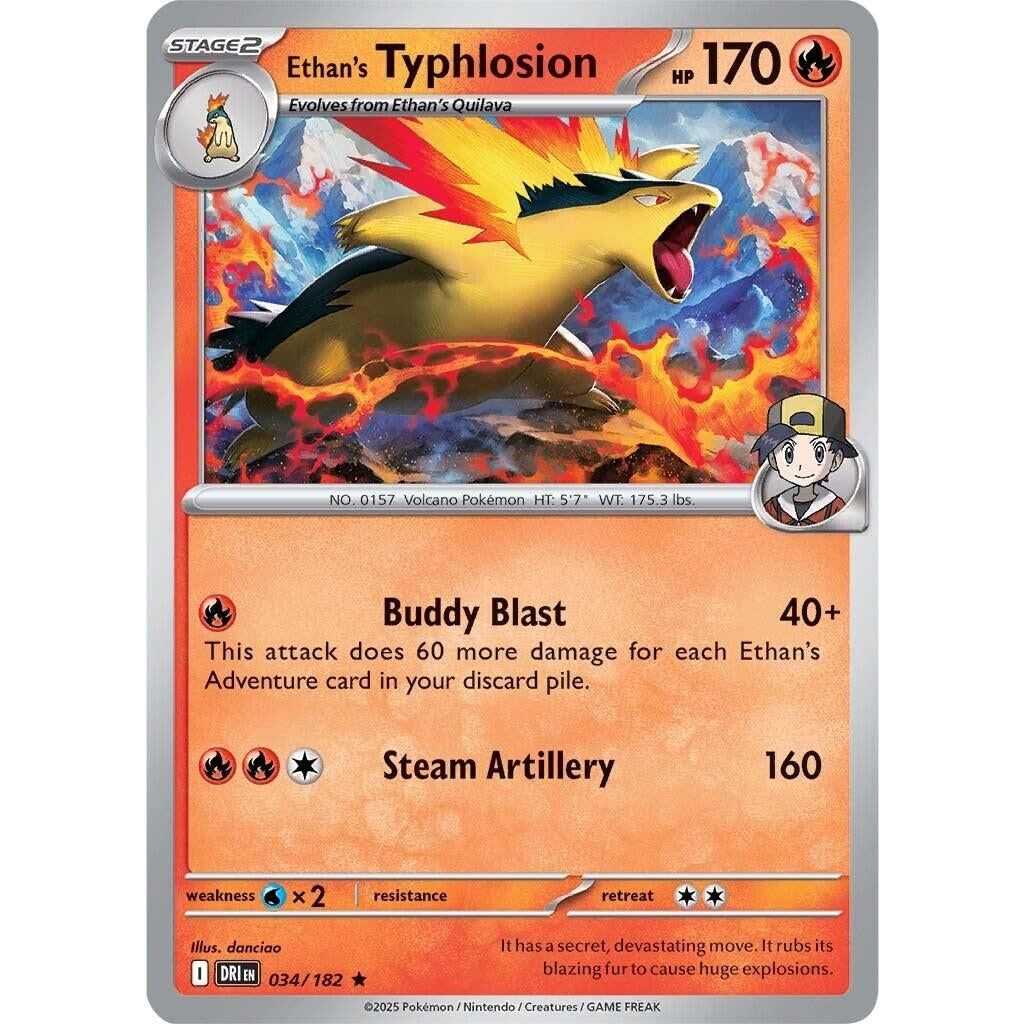 Image for Ethan's Typhlosion (034/182) (DRI) - Pokemon