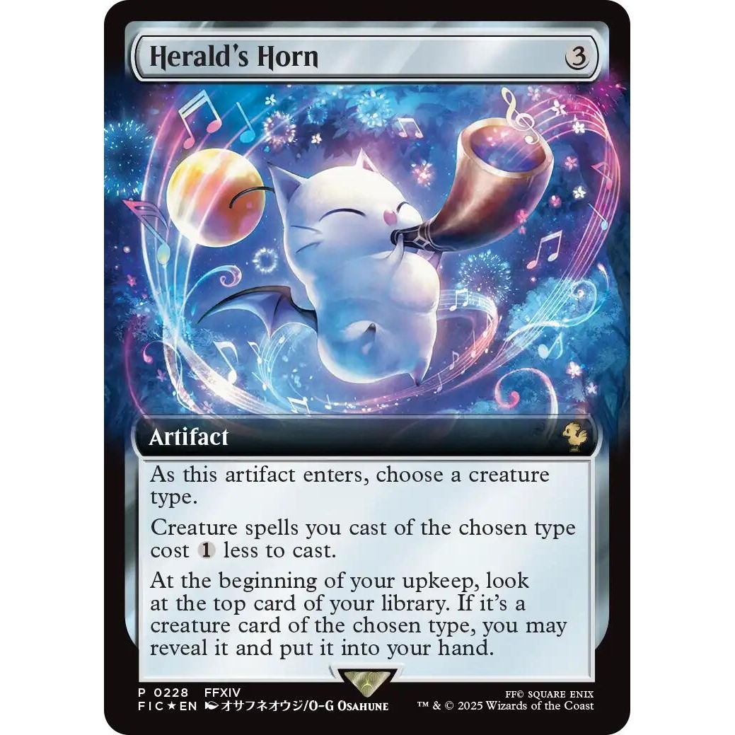 Image for Herald's Horn (Extended Art) (228) (BABP) - Magic: The Gathering