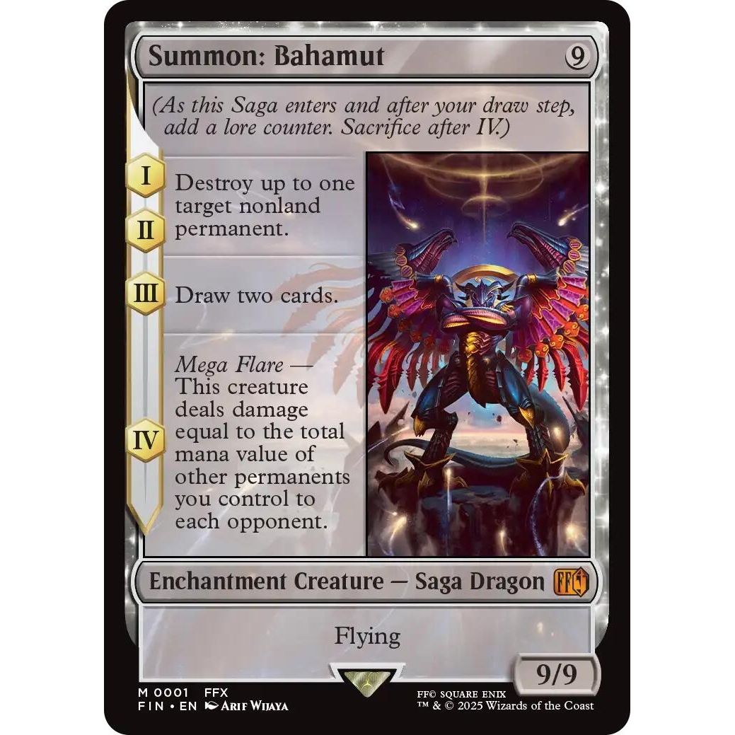 Image for Summon: Bahamut (1) (FIN) - Magic: The Gathering
