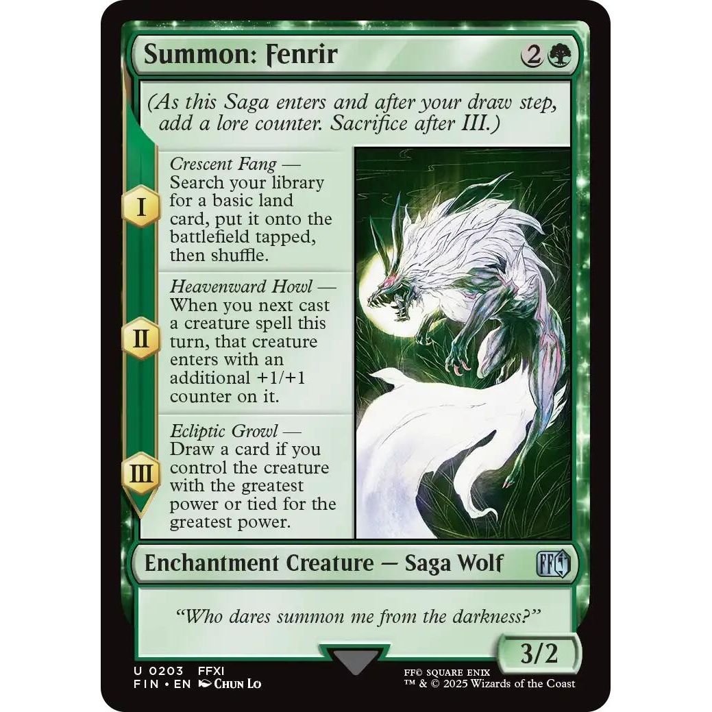 Image for Summon: Fenrir (203) (FIN) - Magic: The Gathering
