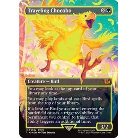 Traveling Chocobo (Borderless) (Neon Ink Yellow) - Final Fantasy TCG (217)