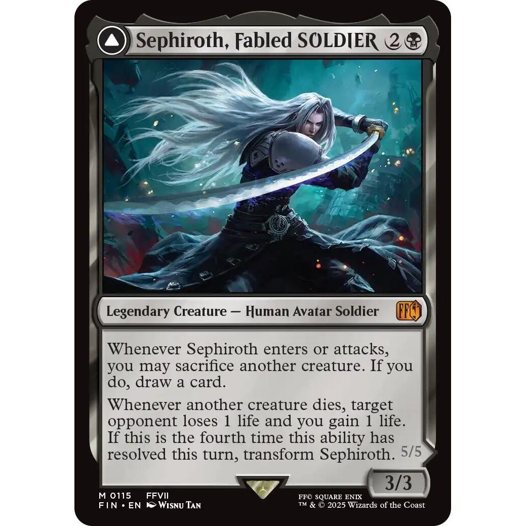 Image for Sephiroth, Fabled SOLDIER (115) (FIN) - Magic: The Gathering