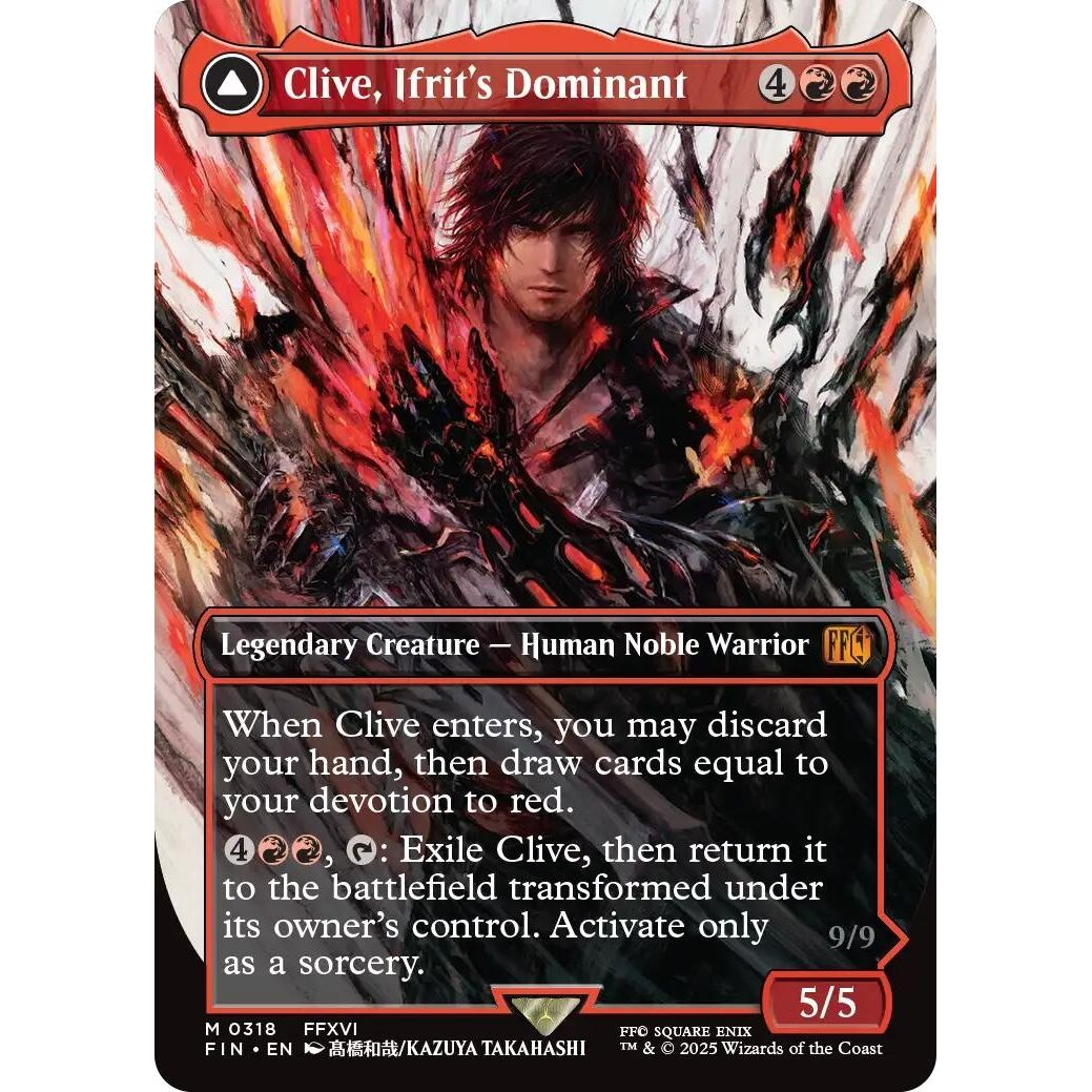 Image for Clive, Ifrit's Dominant (0318) (Borderless) (318) (FIN) - Magic: The Gathering