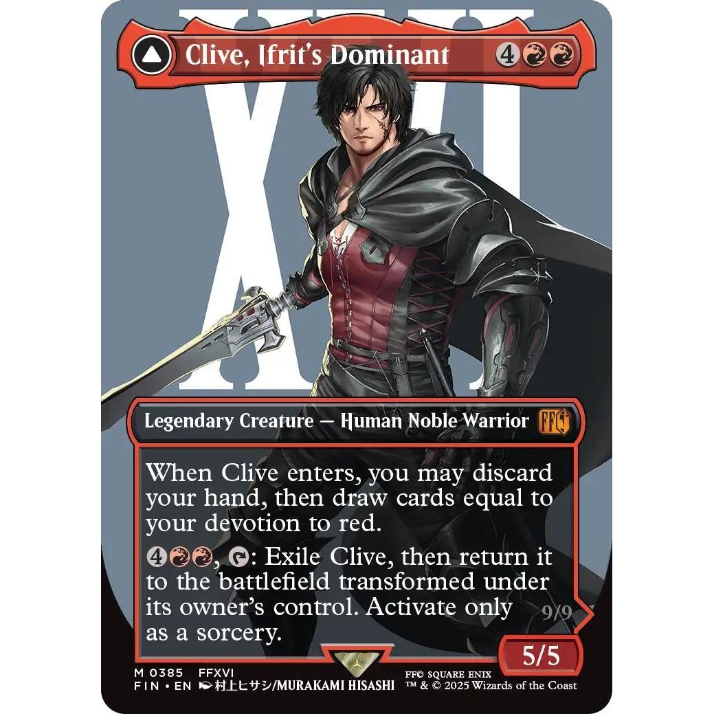 Image for Clive, Ifrit's Dominant (0385) (Borderless) (385) (FIN) - Magic: The Gathering