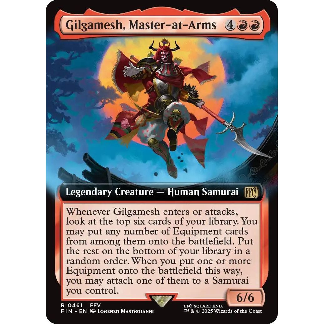 Image for Gilgamesh, Master-at-Arms (Extended Art) (461) (FIN) - Magic: The Gathering