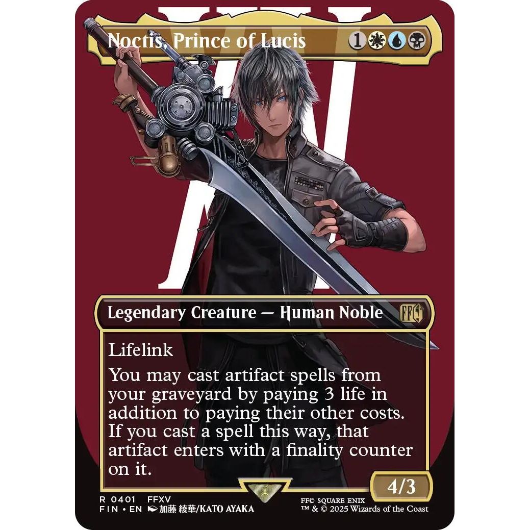 Image for Noctis, Prince of Lucis (Borderless) (401) (FIN) - Magic: The Gathering