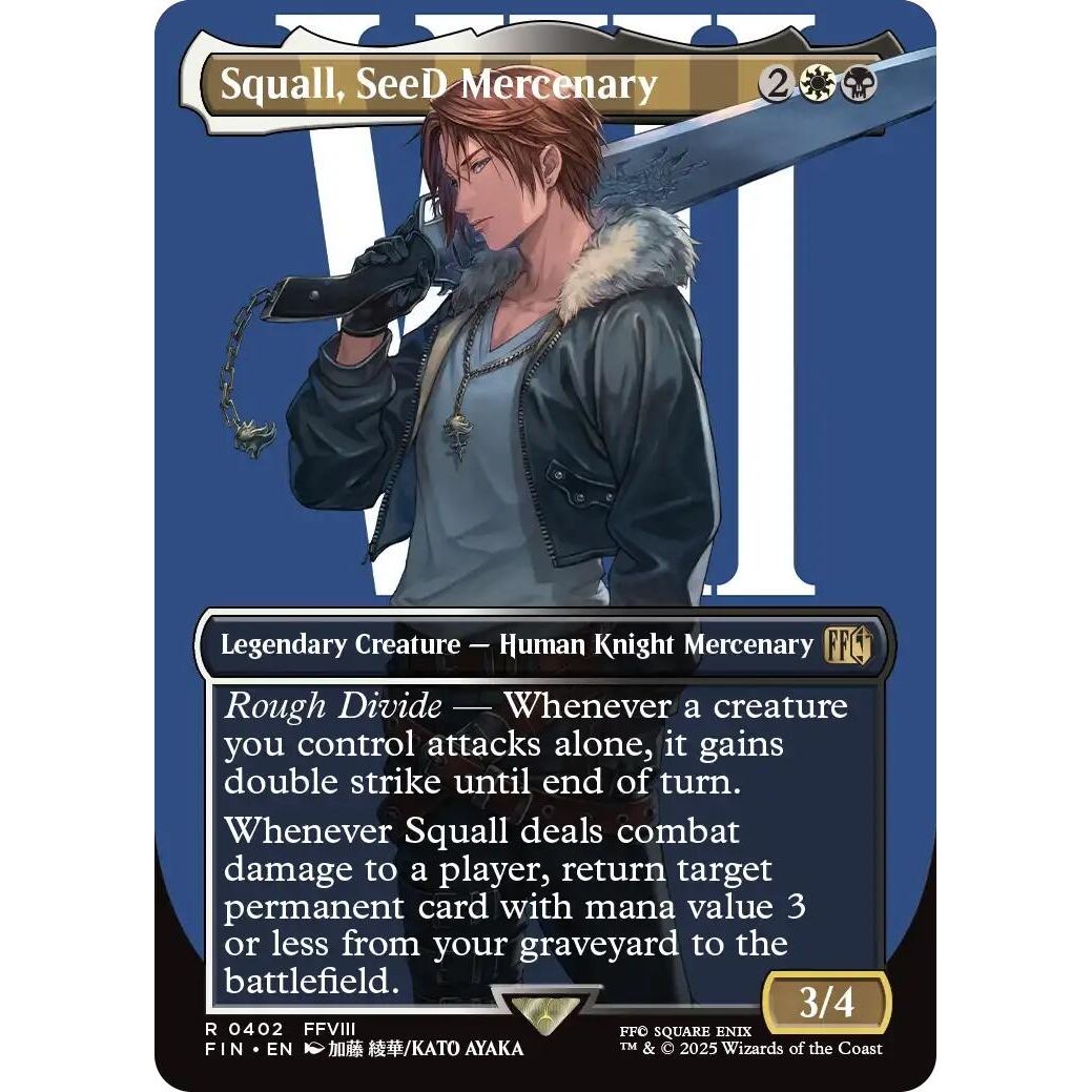 Image for Squall, SeeD Mercenary (Borderless) (402) (FIN) - Magic: The Gathering