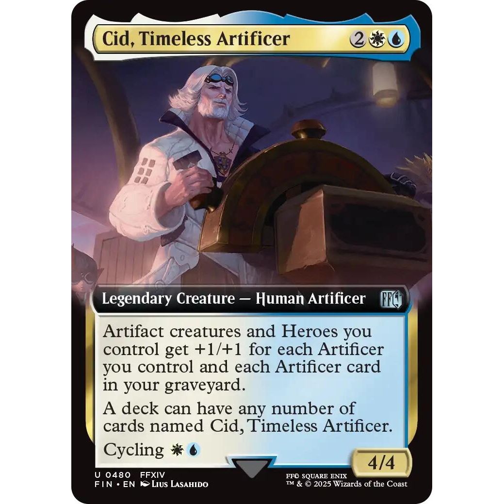Image for Cid, Timeless Artificer (Extended Art) (480) (FIN) - Magic: The Gathering