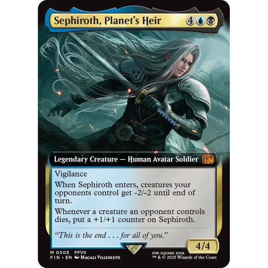 Image for Sephiroth, Planet's Heir (Extended Art) (505) (FIN) - Magic: The Gathering