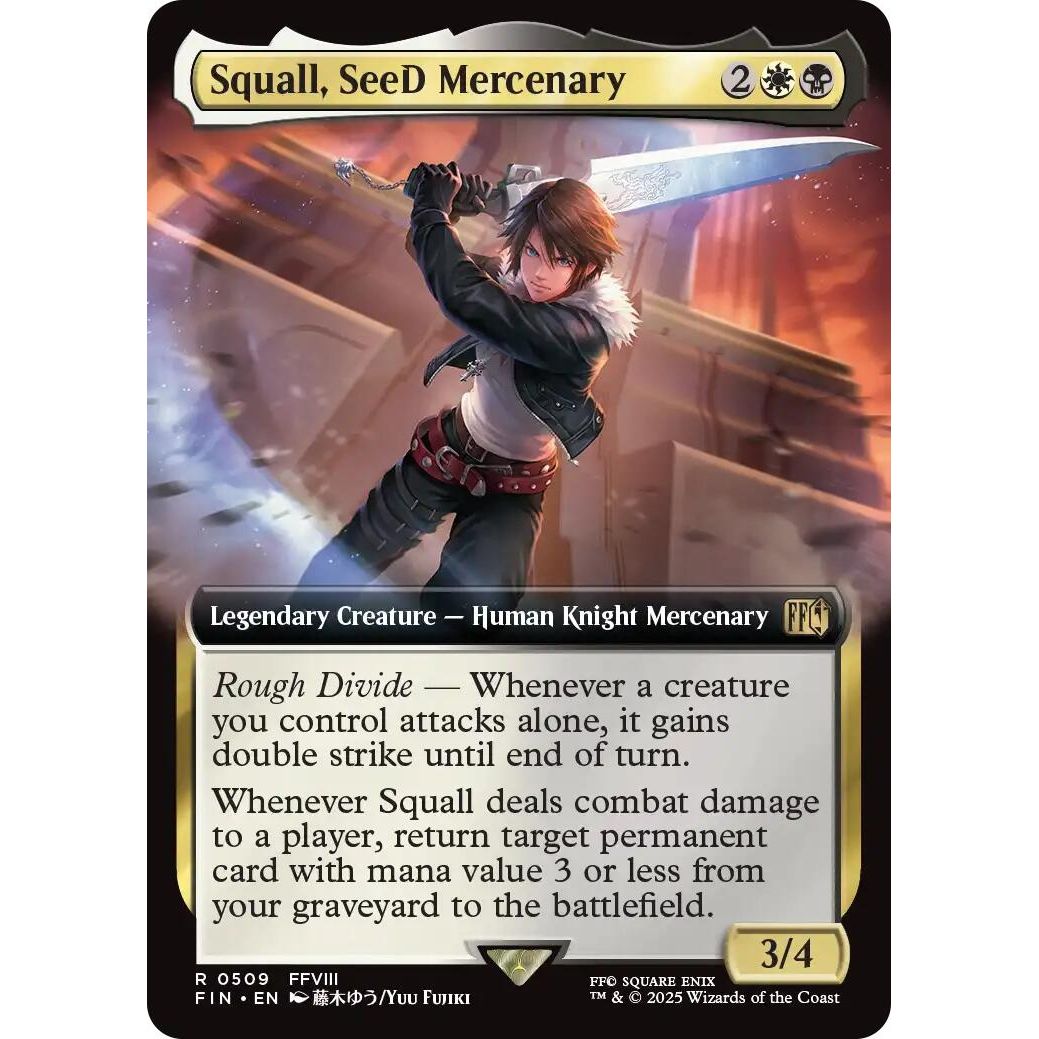 Image for Squall, SeeD Mercenary (Extended Art) (509) (FIN) - Magic: The Gathering