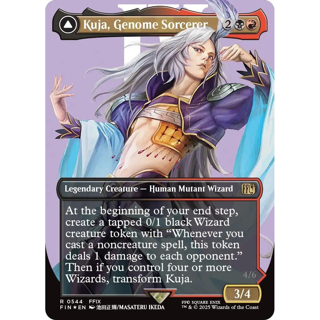 Image for Kuja, Genome Sorcerer (Borderless) (Surge Foil) (544) (FIN) - Magic: The Gathering
