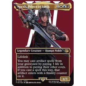 Noctis, Prince of Lucis (Borderless) (Surge Foil) - Final Fantasy TCG (395)
