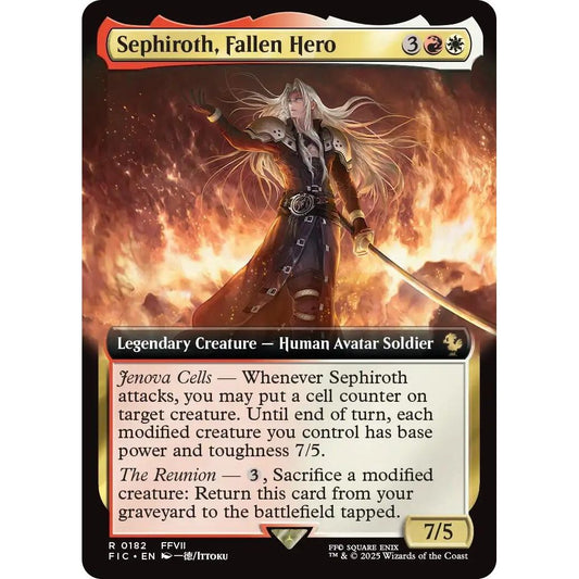 Image for Sephiroth, Fallen Hero (Extended Art) (182) (FIC) - Magic: The Gathering