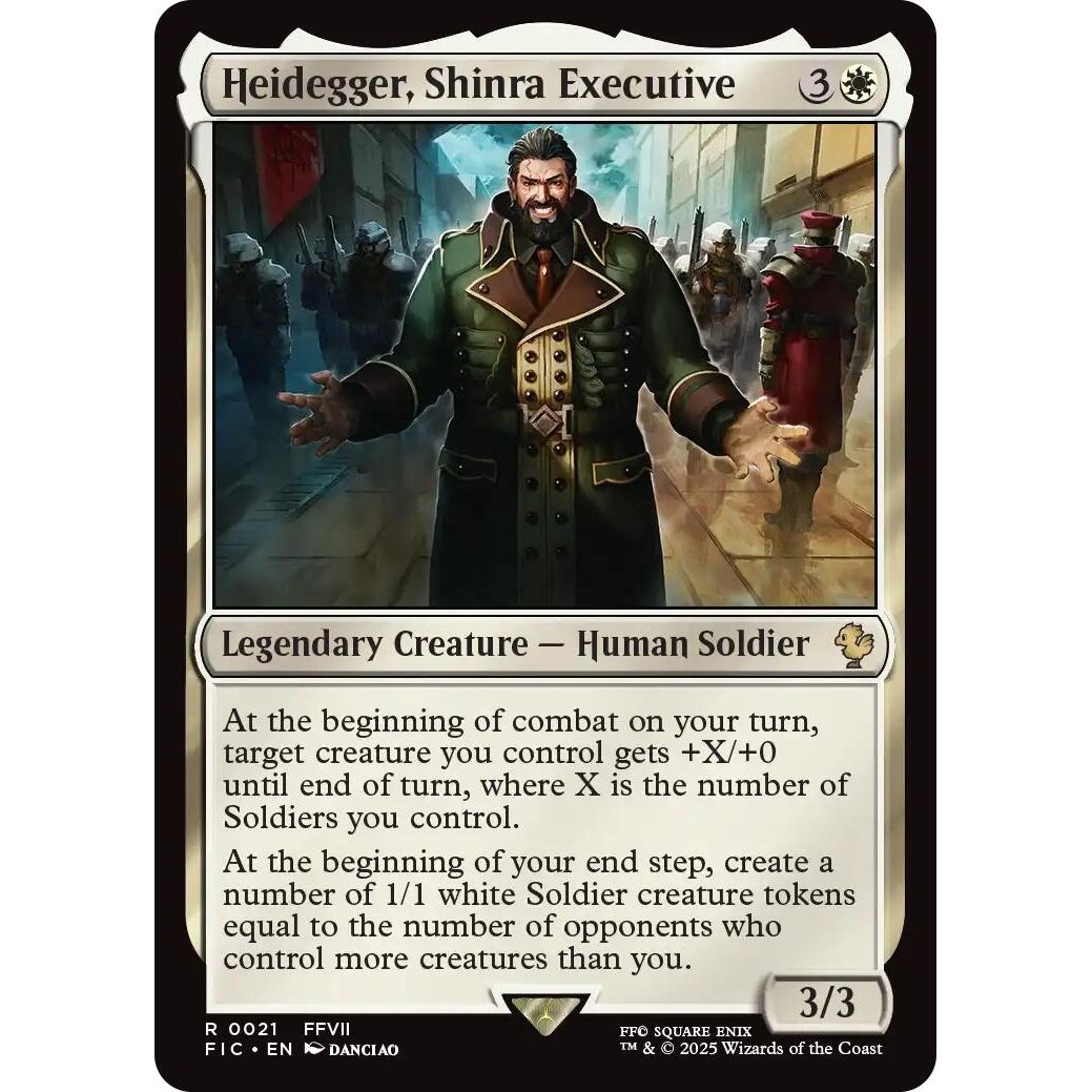Image for Heidegger, Shinra Executive (21) (FIC) - Magic: The Gathering