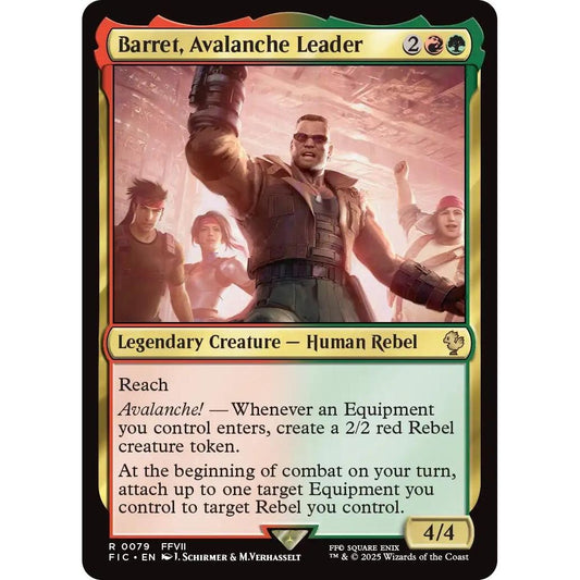 Image for Barret, Avalanche Leader (79) (FIC) - Magic: The Gathering