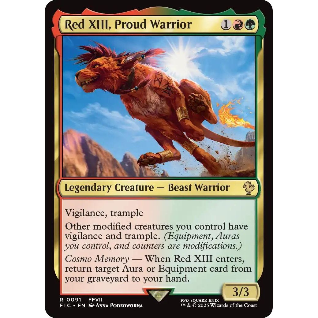 Image for Red XIII, Proud Warrior (91) (FIC) - Magic: The Gathering