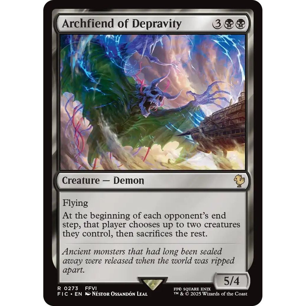Image for Archfiend of Depravity (273) (FIC) - Magic: The Gathering