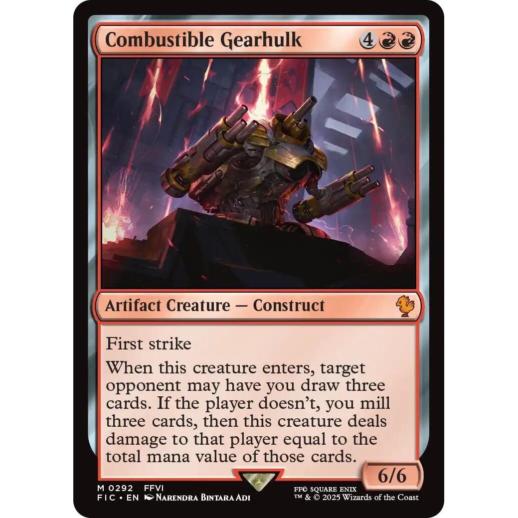 Image for Combustible Gearhulk (292) (FIC) - Magic: The Gathering
