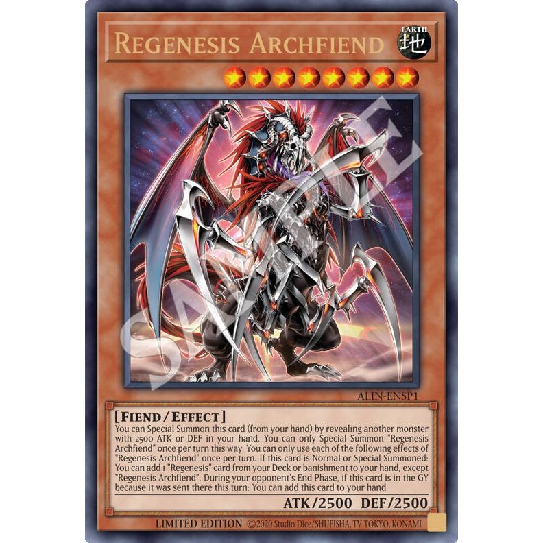 Image for Regenesis Archfiend (ALIN-ENSP1) (ALIN-ENSP1) (ALIN) - YuGiOh