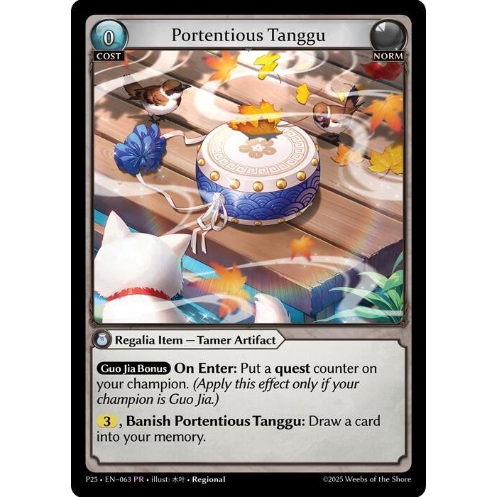 Image for Portentous Tanggu (063) (P) - Grand Archive TCG