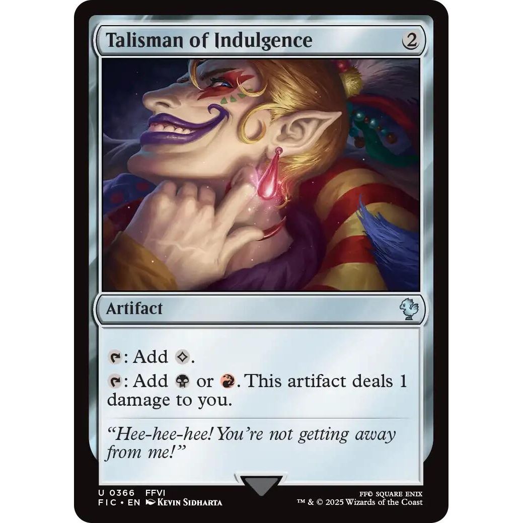 Image for Talisman of Indulgence (366) (FIC) - Magic: The Gathering